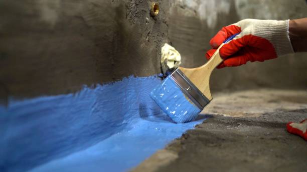 Commercial Wet Basement Repair project at a Sheridan, MI business property by SJ Waterproofing Pros